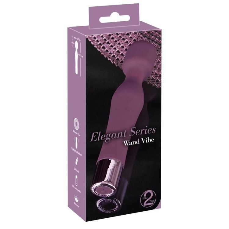 Фиолетовый жезловый вибратор Wand Vibe - 18,4 см. Фиолетовый жезловый вибратор Wand Vibe - 18,4 см.