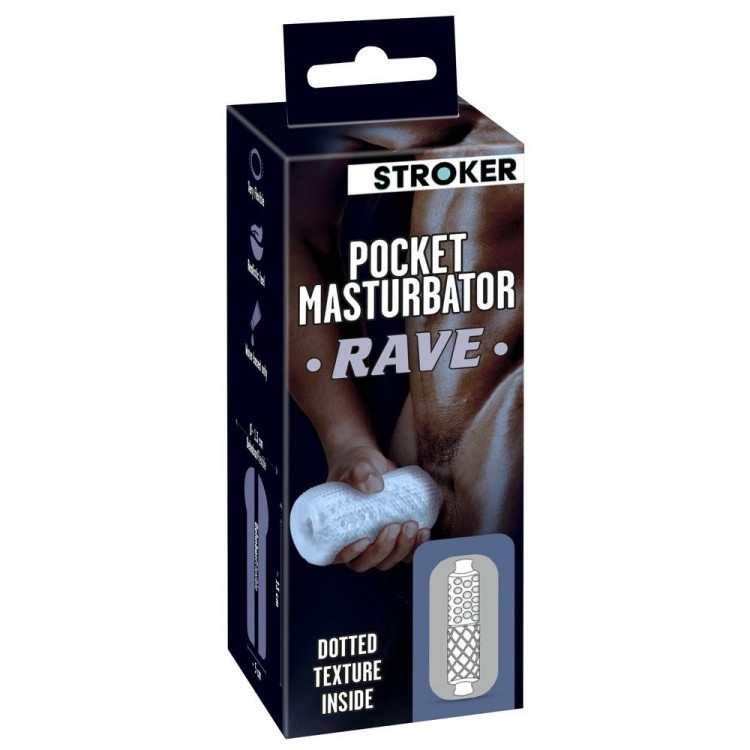 Прозрачный мастурбатор Pocket Masturbator Rave