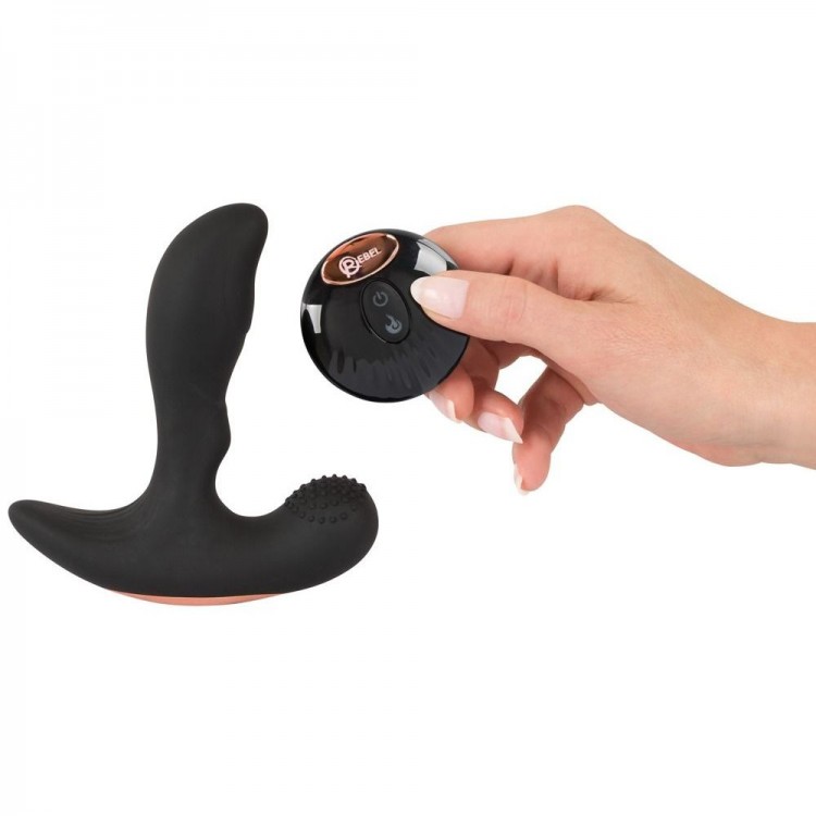 Черный вибромассажер простаты Remote Controlled Prostate Plug with 2 Functions - 13,6 см. Черный вибромассажер простаты Remote Controlled Prostate Plug with 2 Functions - 13,6 см.