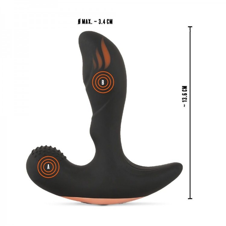 Черный вибромассажер простаты Remote Controlled Prostate Plug with 2 Functions - 13,6 см. Черный вибромассажер простаты Remote Controlled Prostate Plug with 2 Functions - 13,6 см.