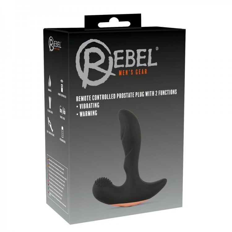 Черный вибромассажер простаты Remote Controlled Prostate Plug with 2 Functions - 13,6 см. Черный вибромассажер простаты Remote Controlled Prostate Plug with 2 Functions - 13,6 см.