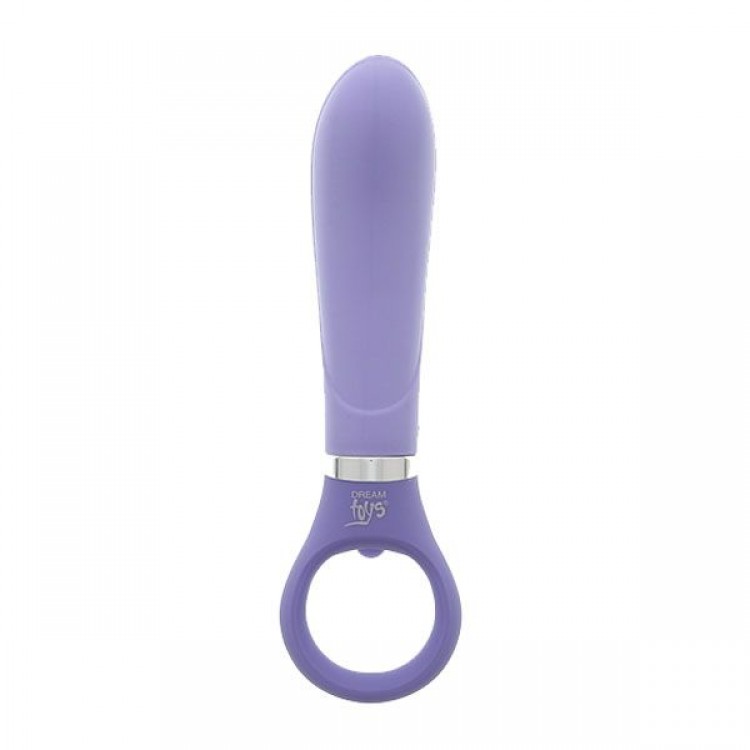 Фиолетовый анальный вибратор GOOD VIBES RING-G SMOOTH - 15,5 см.