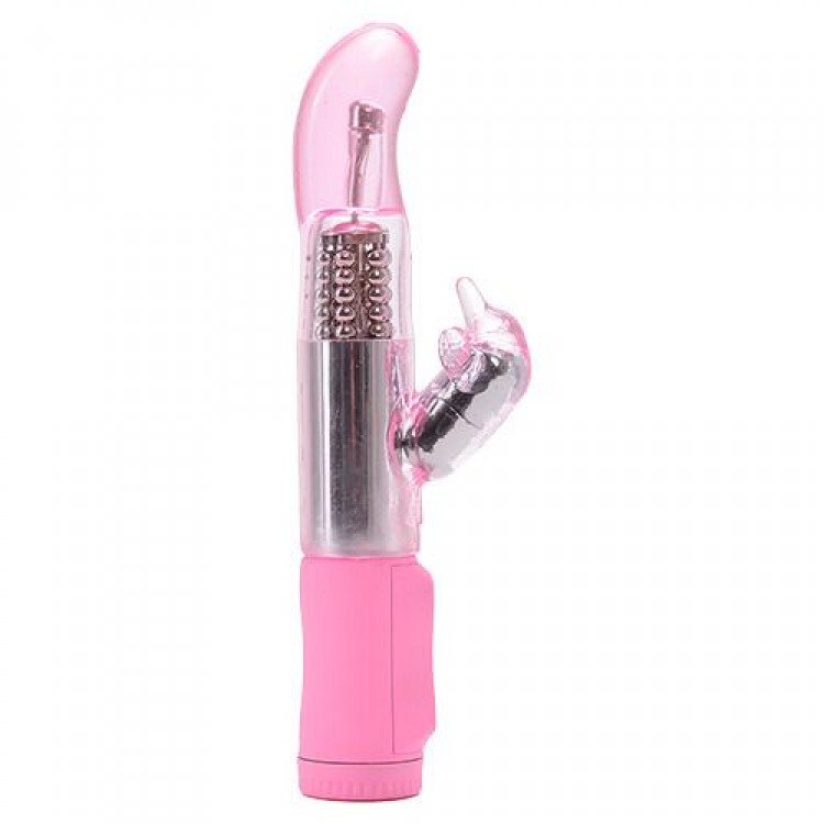 Розовый вибратор MAGIC TALES SWEET PINK DOLPHIN - 21,5 см.
