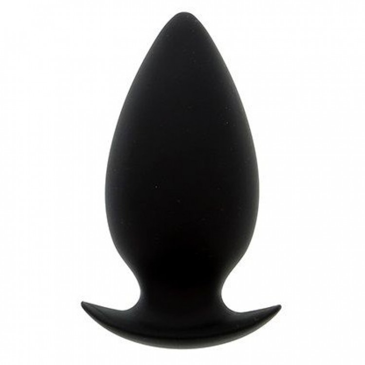 Большая чёрная анальная пробка BOOTYFUL ANAL PLUG LARGE BLACK - 10 см.