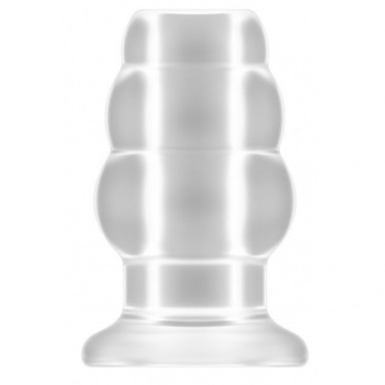 Прозрачная анальная пробка с тоннелем №50 Medium Hollow Tunnel Butt Plug 4 Inch - 10,2 см.