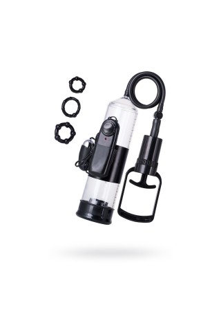 Вакуумная помпа A-toys с вибропулей и эрекционными кольцами