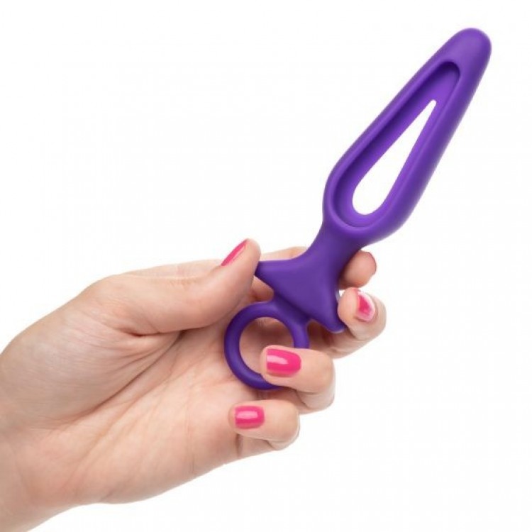 Фиолетовая силиконовая пробка с прорезью Silicone Groove Probe - 10,25 см. Фиолетовая силиконовая пробка с прорезью Silicone Groove Probe - 10,25 см.