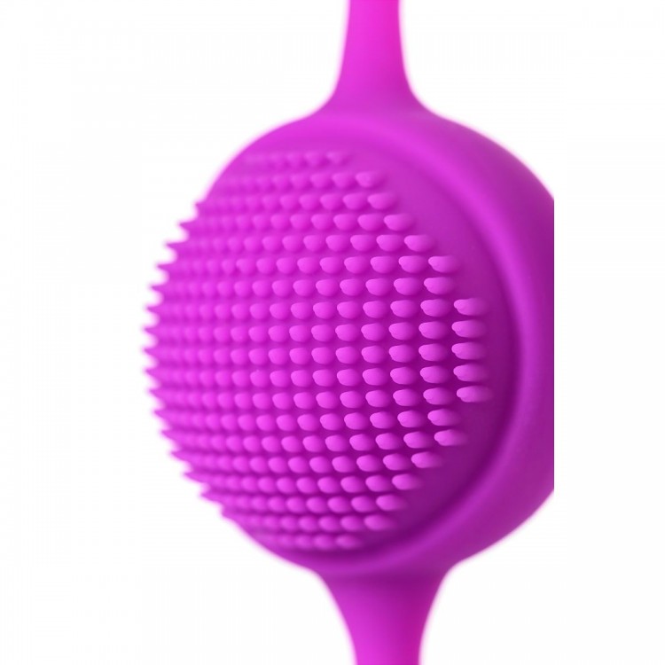 Фиолетовые вагинальные шарики с ресничками JOS NUBY