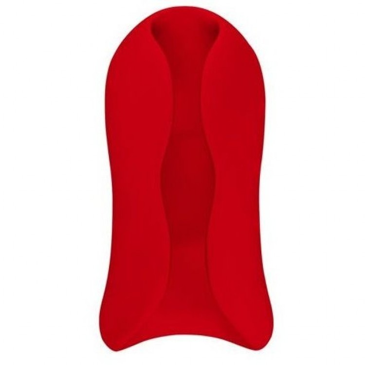Красный вибромастурбатор Vibrating Stroker
