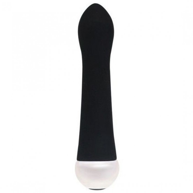 Черный вибратор Fashion Succubi Caressing Vibe - 14,5 см.