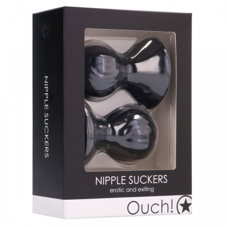 Черные накладки-присоски на соски Nipple suckers