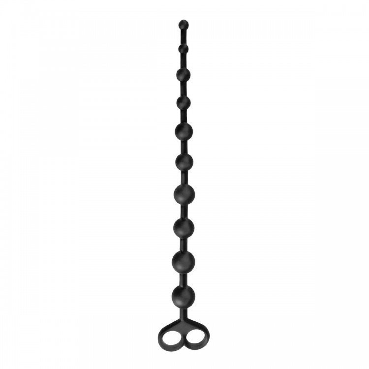 Анальные бусы из силикона Boyfriend Beads - 33,6 см.