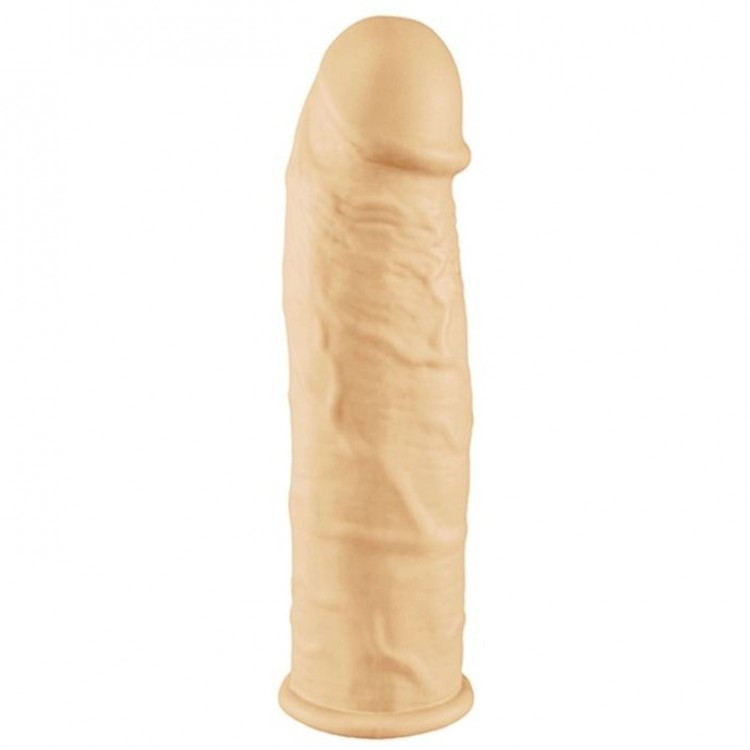 Телесная вибронасадка-удлинитель ORGASM GENERATOR SLEEVE - 16 см.