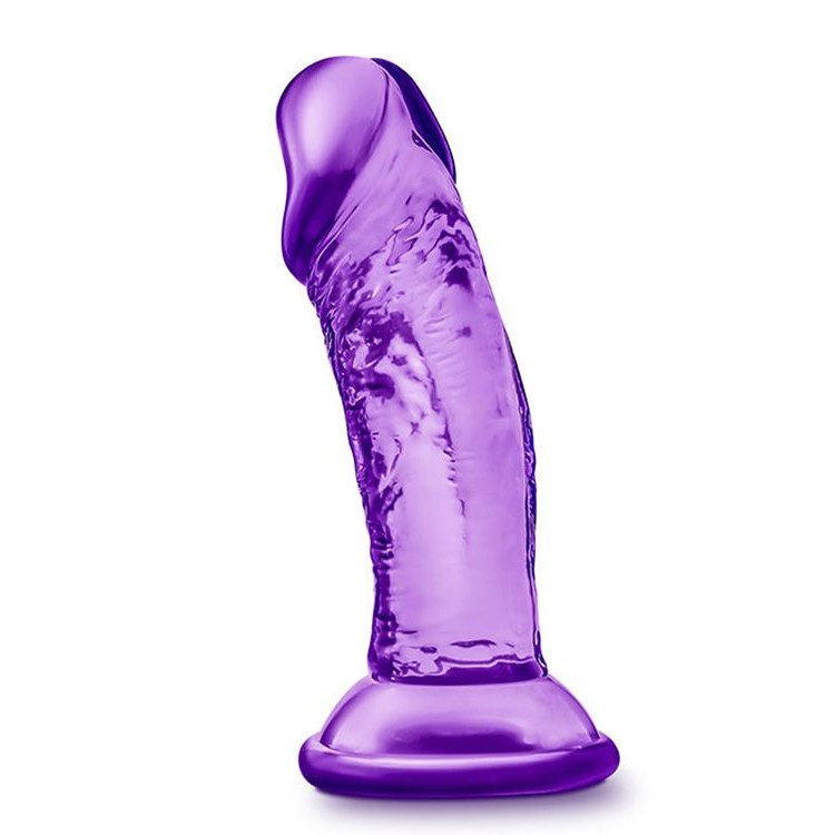 Фиолетовый фаллоимитатор на присоске SWEET N SMALL 4INCH DILDO - 11,4 см.