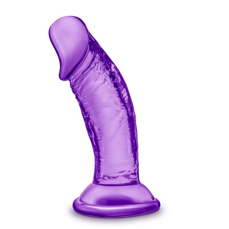 Фиолетовый фаллоимитатор на присоске SWEET N SMALL 4INCH DILDO - 11,4 см.