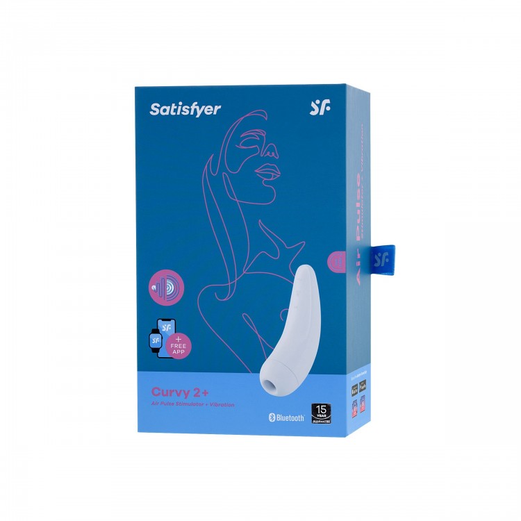 Белый вакуум-волновой стимулятор Satisfyer Curvy 2+