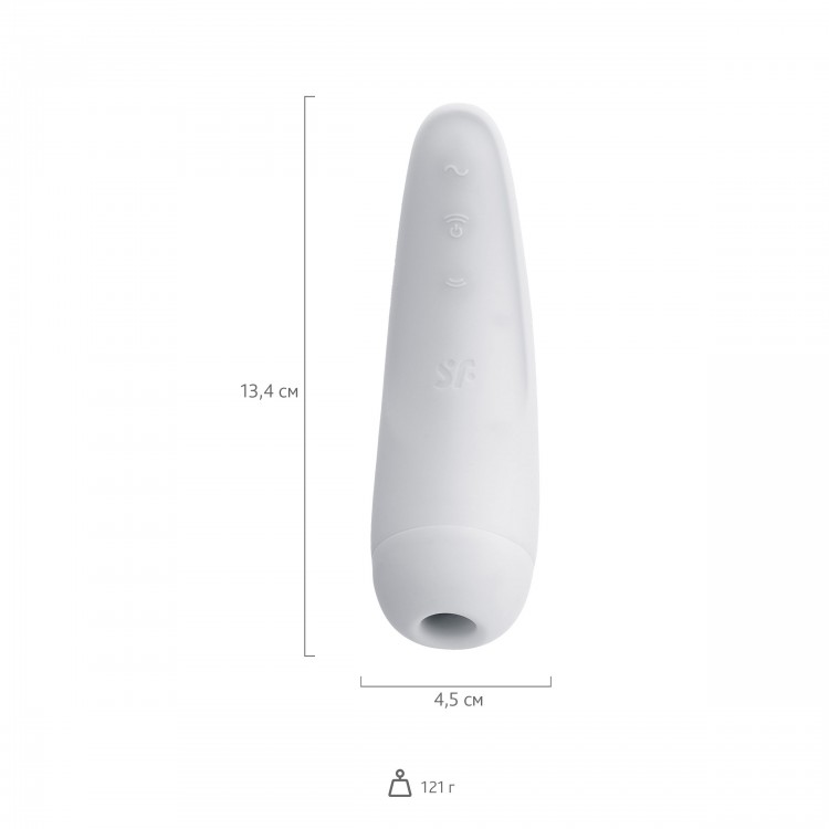 Белый вакуум-волновой стимулятор Satisfyer Curvy 2+