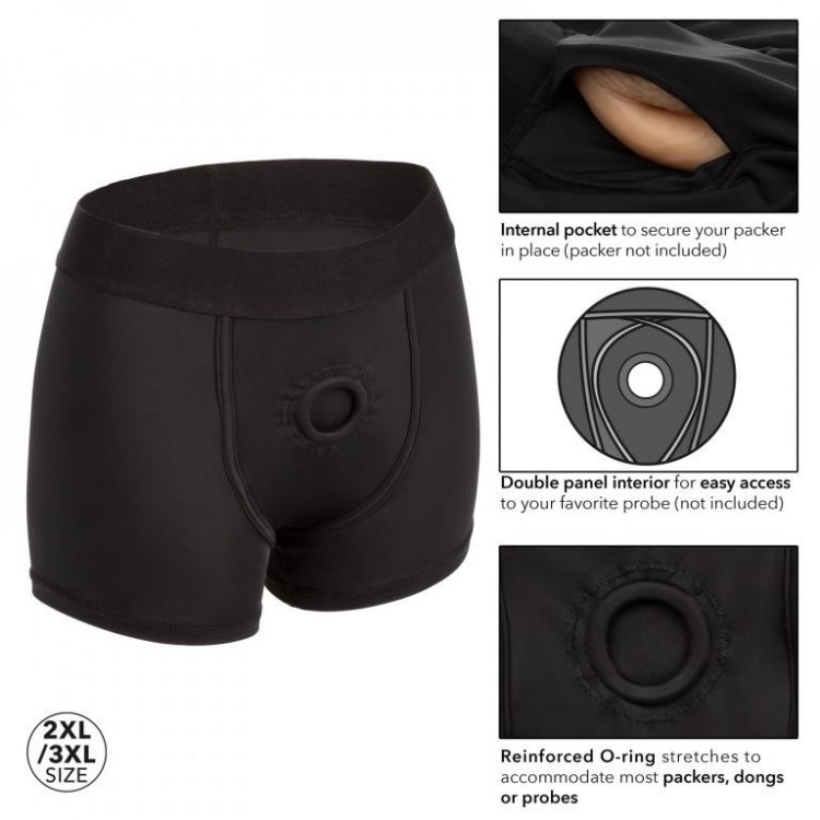 Черные трусы-боксеры BOUNDLESS BOXER BRIEF HARNESS S/M Черные трусы-боксеры BOUNDLESS BOXER BRIEF HARNESS S/M