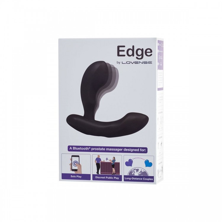 Черный стимулятор простаты Lovense Edge - 11,4 см.