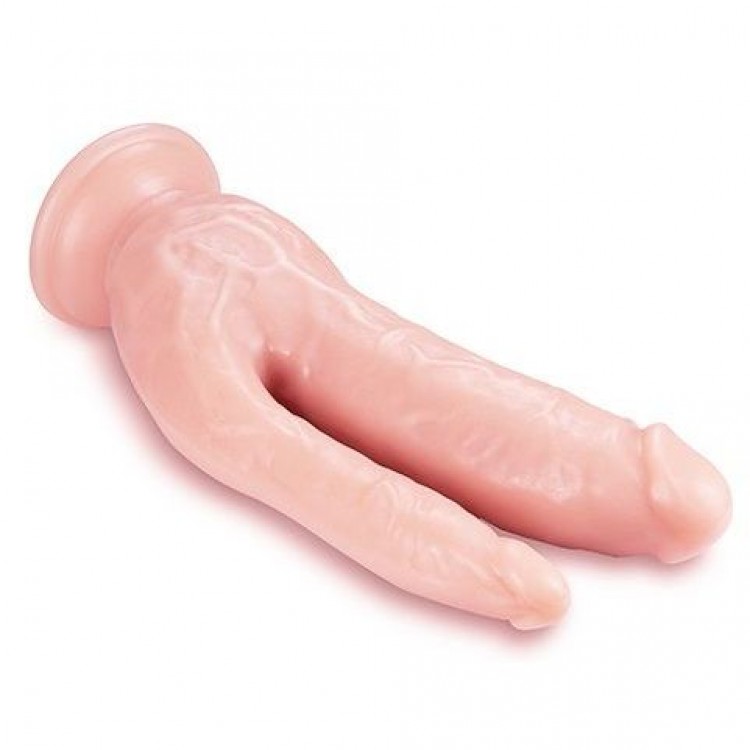 Телесный фаллоимитатор 8 Inch DP Cock - 20,32 см.