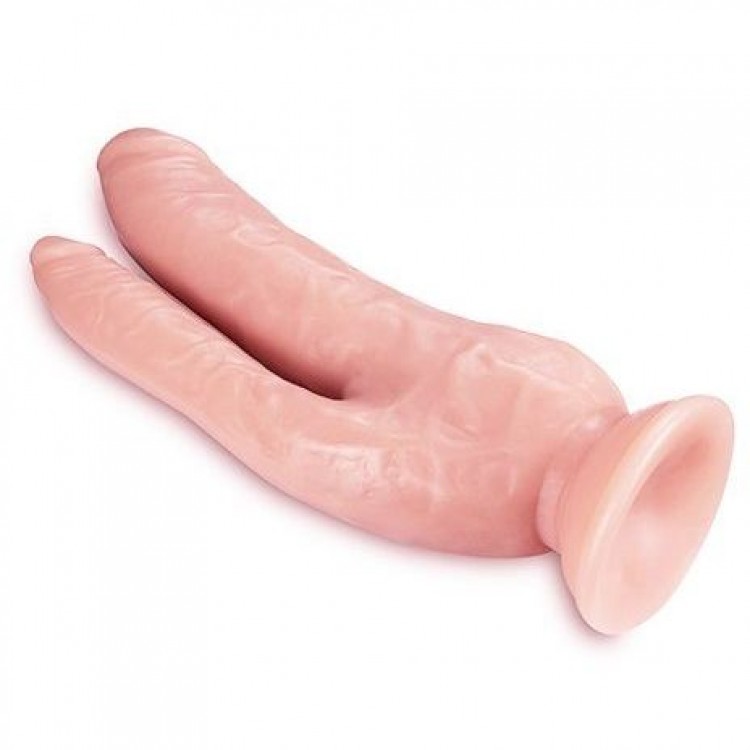 Телесный фаллоимитатор 8 Inch DP Cock - 20,32 см.