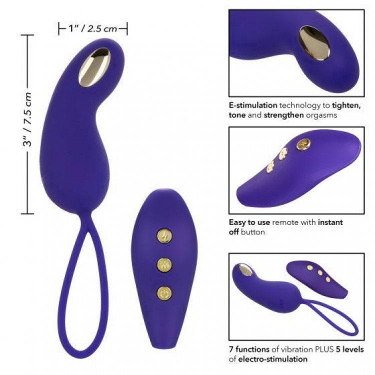 Фиолетовый вибротренажёр Кегеля с электростимуляцией Intimate E-Stimulator Remote Teaser Фиолетовый вибротренажёр Кегеля с электростимуляцией Intimate E-Stimulator Remote Teaser