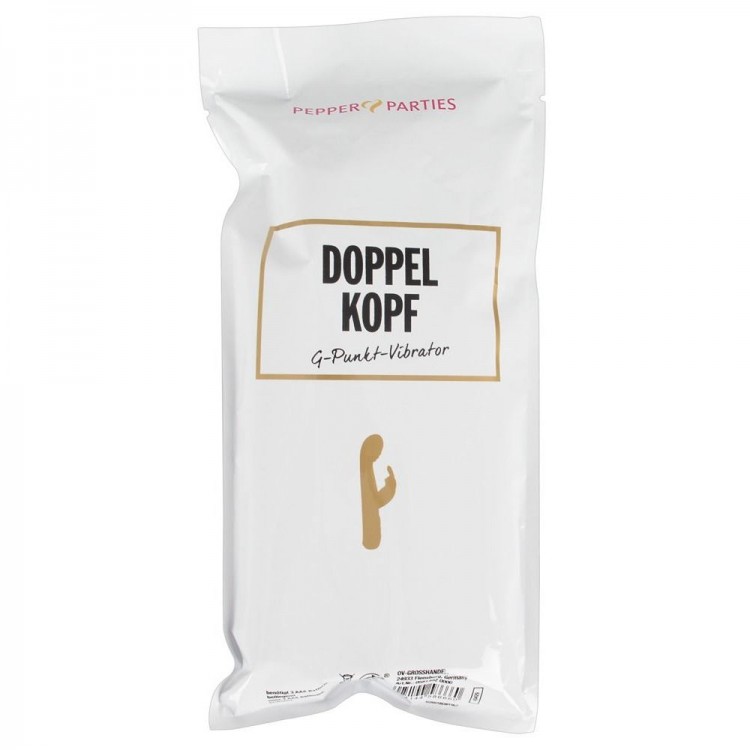Бирюзовый вибратор-кролик Doppelkopf - 22 см. Бирюзовый вибратор-кролик Doppelkopf - 22 см.