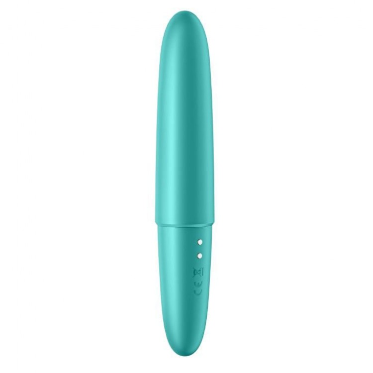 Бирюзовый мини-вибратор Ultra Power Bullet 6