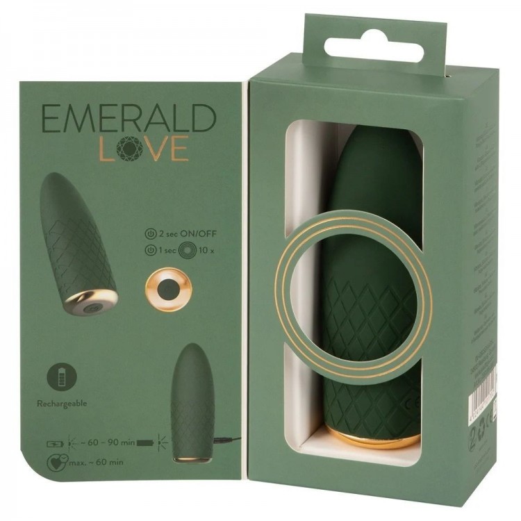 Зеленый мини-вибратор Luxurious Mini Vibrator - 11,5 см.