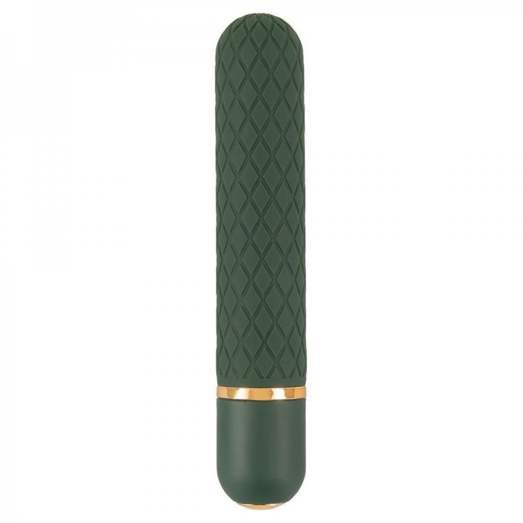 Зеленый мини-вибратор Luxurious Bullet Vibrator - 12,6 см.