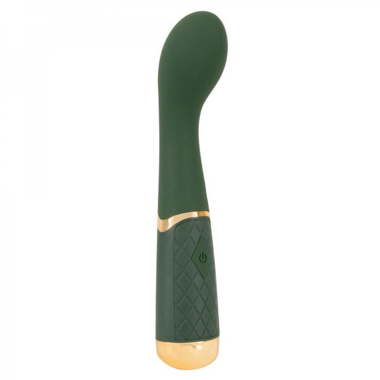 Зеленый стимулятор точки G Luxurious G-Spot Massager - 19,5 см.