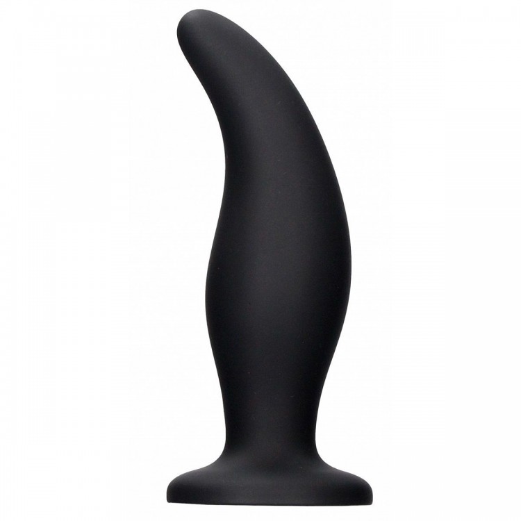 Черная анальная пробка Curve Butt Plug - 11,4 см. Черная анальная пробка Curve Butt Plug - 11,4 см.
