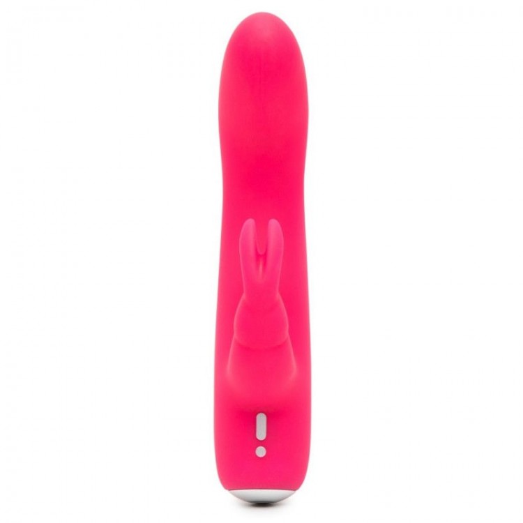 Розовый вибратор-кролик Rechargeable Mini Rabbit Vibrator - 15,2 см.