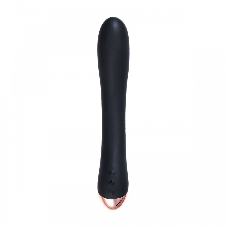 Черный вибратор Waname D-Splash Stream - 21 см.