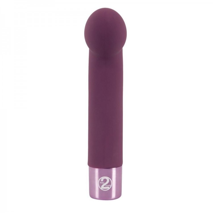 Фиолетовый G-стимулятор с вибрацией G-Spot Vibe - 16 см.