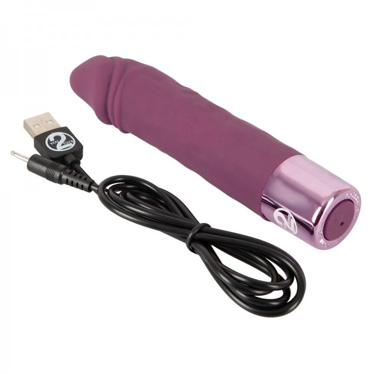 Фиолетовый вибратор-реалистик Realistic Vibe - 14,3 см. Фиолетовый вибратор-реалистик Realistic Vibe - 14,3 см.