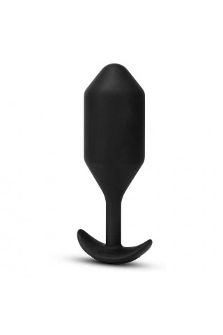 Черная вибропробка для ношения Vibrating Snug Plug 5 - 16,5 см.