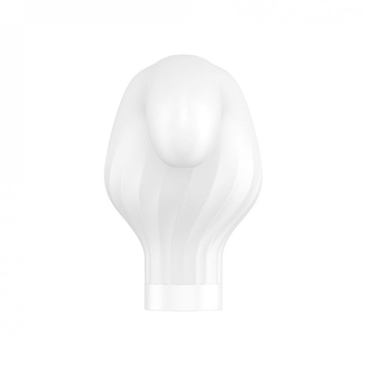 Белый вибромассажер Satisfyer Double Wand-er со сменными насадками