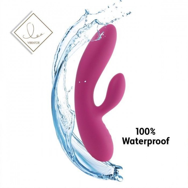 Розовый вибратор-кролик Lea Rabbit Vibrator - 20,2 см.