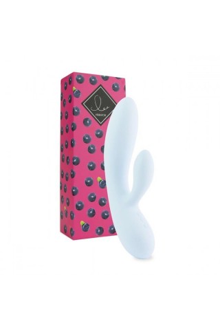 Нежно-голубой вибратор-кролик Lea Rabbit Vibrator - 20,2 см.