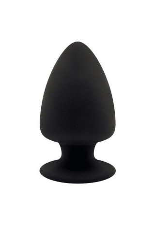 Черная анальная втулка Premium Silicone Plug XS - 8 см.