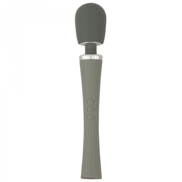 Серый жезловый вибратор Super Strong Wand Vibrator