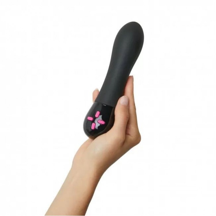 Черный вибратор в розовом чехле-матрешке I-Doll - 17 см.
