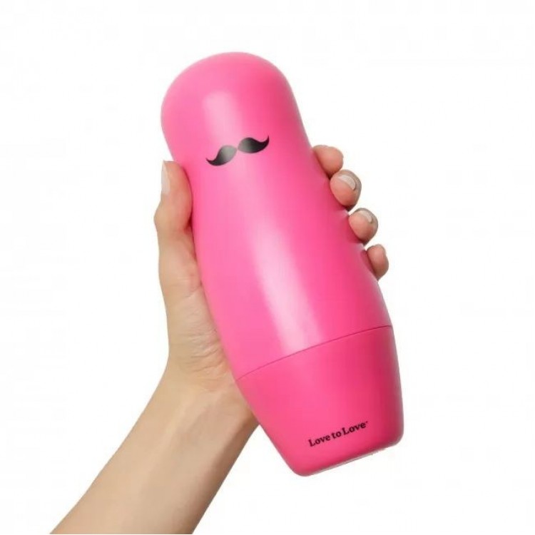 Черный вибратор в розовом чехле-матрешке I-Doll - 17 см.