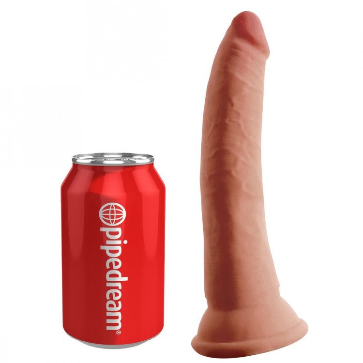 Кофейный фаллоимитатор на присоске 7" Triple Density Cock - 21 см.