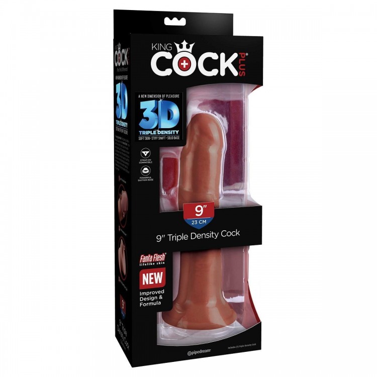 Коричневый фаллоимитатор на присоске 8" Triple Density Cock - 24,1 см. Коричневый фаллоимитатор на присоске 8" Triple Density Cock - 24,1 см.