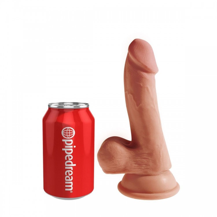 Кофейный фаллоимитатор на присоске 6,5" Triple Density Cock - 20,3 см.