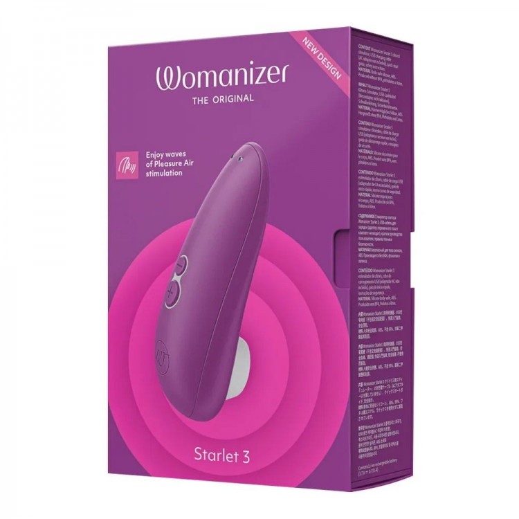 Лиловый клиторальный стимулятор Womanizer Starlet 3