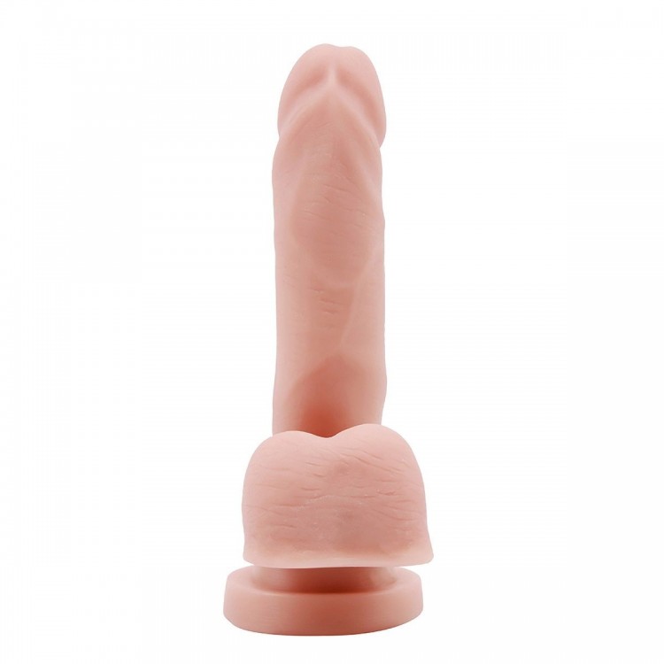 Телесный фаллоимитатор-реалистик Dual Density Dildo - 14,5 см.