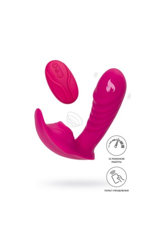Ярко-розовый стимулятор точки G с вакуум-волновой стимуляцией Shani